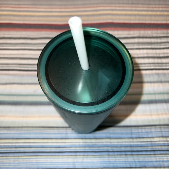 Starbucks Stainless Steel Aqua Green Glitter Mermaid Venti Cup NWT - Picture 5 of 6